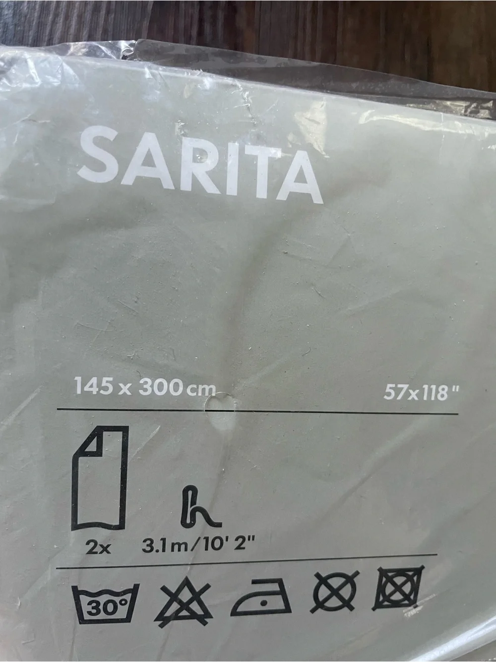 NEW IKEA SARITA Sheer Curtains 57” x 118” Lavender Lilac Purple 2 Panels Set